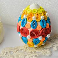 How to Make Cheap Quilling Easter Eggs for Kids 