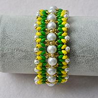 How to Make Colorful Pearl and 2-Hole Seed Beads Bracelets for Women