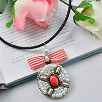 Pandahall Embroidery Tutorial on How to Make a Pearl Drop Pendant Necklace