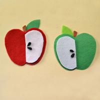 Children’s Day Crafts-How to Make Easy Felt Apple for Kids 