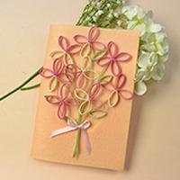How to Make a Handmade Tree Quilling Paper Greeting Card for Mother's Day