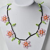 Instructions on How to Make Cheap Flower Seed Beads Necklace for Girls 