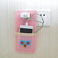  How to Make an Easy Pink Felt Owl Phone Charging Pouch 