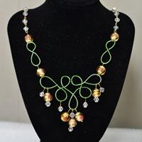 Pandahall Tutorial on How to Make a Handmade Wire Wrapped Bead Necklace