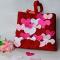 DIY Mother's Day Gift -Making Mini Felt Heart Handbag at Home 