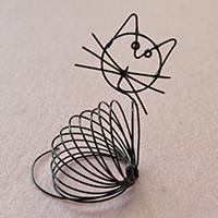 How to Make a Cute Black Wire Wrapped Cat Craft for Kids