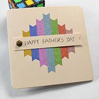 Free Instructions on Making a Happy Father's Day Card with Washi Tape 