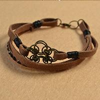 Pandahall Original DIY Project - How to Make an Easy Chocolate Suede Cord Bracelet for Men