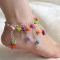 Pandahall Original Project--How to Make Easy Tassel Chain Anklet with Colorful Beads 