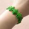 Instruction on How to Make Chic Green 2-Hole Seed Beads Bracelet for Girls