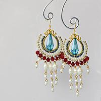 Pandahall Original Project--How to Make Unique Beading Dangle Earrings with Pearl and Glass Beads 