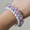 How to Make a Beautiful Purple Acrylic Flower Beaded Bracelet for Girls 