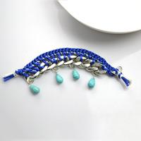 DIY Statement Bracelet Instructions - Friendship Bracelets with Chain