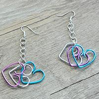 Easy Pandahall DIY Project - How to Make a Pair of Wire Wrapped Heart Earrings for Beginners
