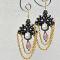 Tutorial on How to Make a Pair of Handmade Dangle Seed Beaded Earrings with Chain