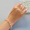 PandaHall Original DIY – How to Make a Slave Bracelet with Pearl Beads and Rhinestone
