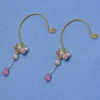 Easy Tutorial on How to Make Wire Flower Earrings with Pearl and Glass Beads