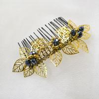 How to Make a Gold Leaf Decorated Hair Comb for Autumn Days