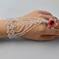 Detailed Tutorial on How to Make a Bling Beaded Slave Bracelet with Glass Beads and Seed Beads