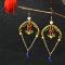 Detailed Tutorial on How to Make Wire Wrapped Chandelier Earrings with Glass Beads