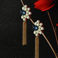 Pandahall Original DIY Project - How to Make a Pair of Tassel Drop Stud Earrings with Pearl Beads