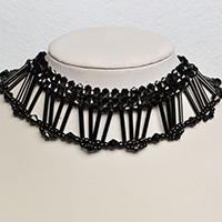 Pandahall Video Tutorial - How to Make a Black Glass Bead and Seed Bead Collar Necklace