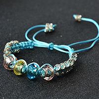 Pandahall DIY Project on How to Make Nylon Thread Braided Bracelet with Glass European Beads