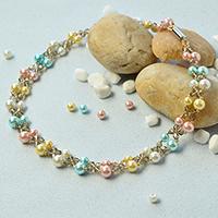 Pandahall Video Tutorial –How to Make a Simple Handmade Pearl Beaded Necklace with Seed Beads