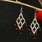 How to Make Elegant Diamond-shaped Bugle Bead Earrings