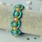 Turquoise Jewelry - How to Make Handmade Turquoise Bead Flower Bracelets