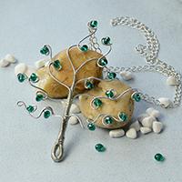 PandaHall Tutorial on How to Make a Wire Wrapped Tree Pendant for Home Decorating