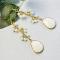 Beebeecraft Tutorials on How to Make White Wrapped Glass Flower Earrings