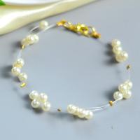 Beebeecraft Tutorials on How to Make Gypsophila Pearl Bracelet