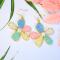 PandaHall Idea on Colorful Flower Shape Beaded Earrings
