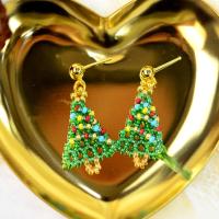 PandaHall Idea on Christmas Tree Shape Beaded Earrings