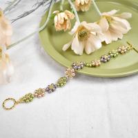 PandaHall Idea on Flower Pearl Beaded Bracelet