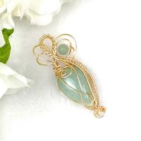PandaHall Idea on Wire Wrapping Pendant with Gemstone Cabochon