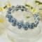 How to make Blue Glass Beaded Bracelet~