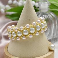How to Make Big Pearl and Seed Beaded Bracelet