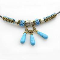 How to Make a Personalized Tribal Beaded Necklace with Turquoise Beads and Seed Beads