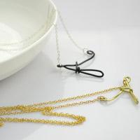 Easy jewelry making ideas- wire wrapped initial necklaces