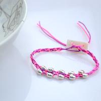 Pink and purple handcrafted beaded jewelry - free crochet bracelet pattern with beads