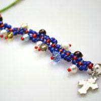 Les instrutions de bracelet en perle crochet - le bracelet de perle flamboyant