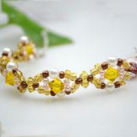 Comment faire un bracelet en perles de culture et cristal
