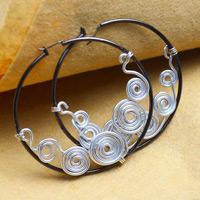 Instructions about how to make your own hoop earrings more prominent