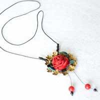 Easy Tutorial on How to Make a Ribbon Rosette Necklace