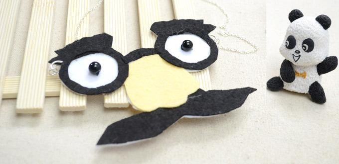 Illustrated Jewelry Tutorial on Making a Mustache and Glasses Necklace