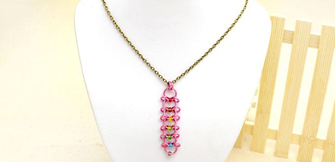Tutorial - How to Make a Rainbow Chainmail Necklace with Jumprings