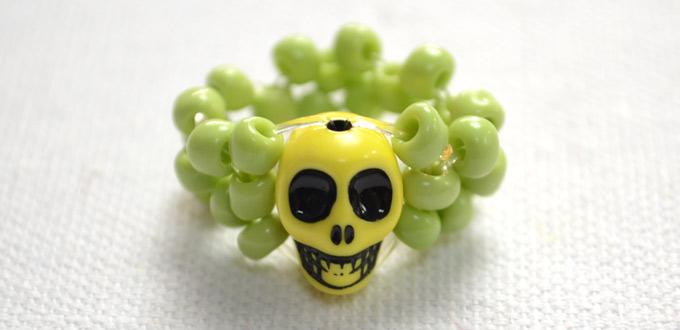 Free Seed Bead Ring Patterns – Make Skull Rings with Seed Bead by 3 Steps