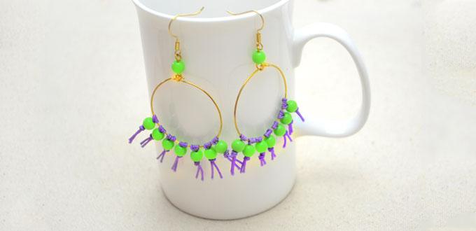 How to Make DIY Fringe Earrings Out of Beads and String
